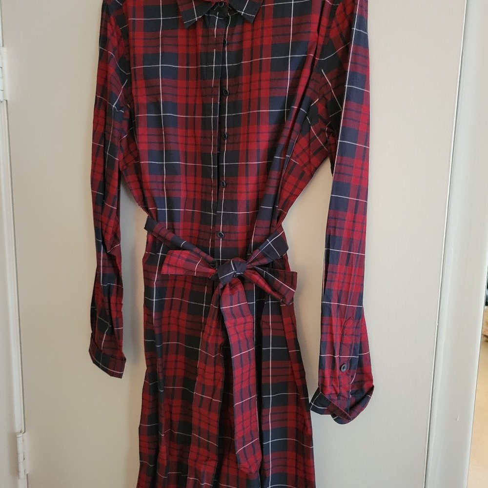 Brooks Brothers plaid cotton dress